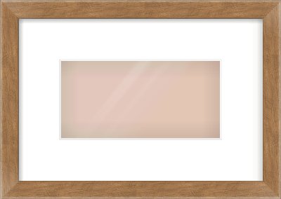 Brushed Bronze with Black Sides Flat Frame for 8 × 4in artwork, with Smooth White Single Mount