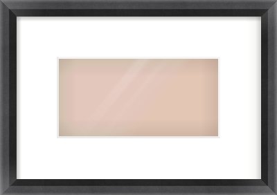 Black Angle Frame for 8 × 4in artwork, with Smooth White Single Mount