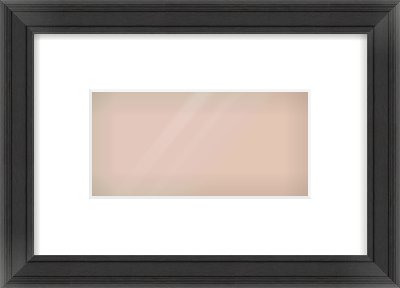 Black Scoop Frame for 8 × 4in artwork, with Smooth White Single Mount