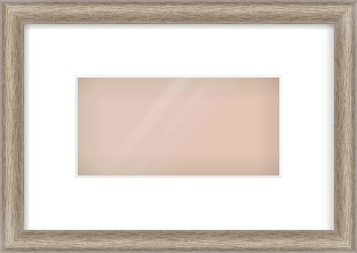 Silver Cushion Frame for 8 × 4in artwork, with Smooth White Single Mount