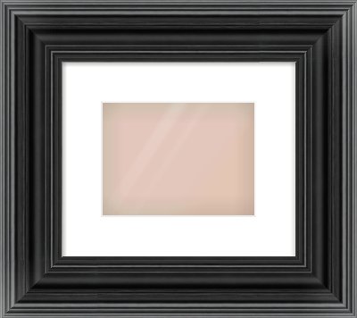 Black Spoon Frame for 8 × 6in artwork, with Smooth White Single Mount
