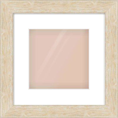 Premium Flat Frame for 8 × 8in artwork, with Smooth White Single Mount