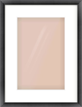 Black Angle Frame for 8 × 12in artwork, with Smooth White Single Mount