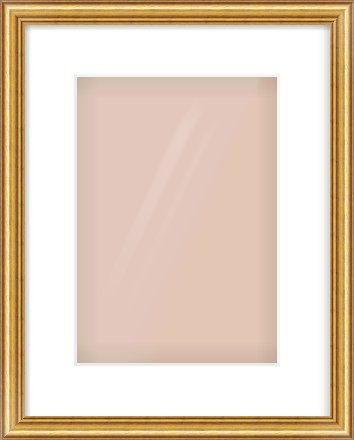 Gold Dome Frame for 210 × 297mm artwork, with Smooth White Single Mount