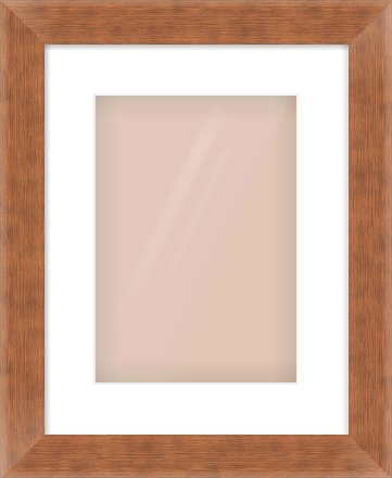 Bronze Flat Frame for 210 × 297mm artwork, with Smooth White Single Mount