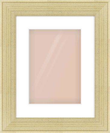 Silver Flat Frame for 210 × 297mm artwork, with Smooth White Single Mount
