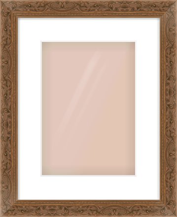 Maroon Decorative Frame for 210 × 297mm artwork, with Smooth White Single Mount