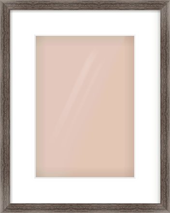Dark Walnut Flat Frame for 210 × 297mm artwork, with Smooth White Single Mount