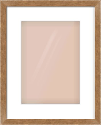 Brushed Bronze with Black Sides Flat Frame for 210 × 297mm artwork, with Smooth White Single Mount