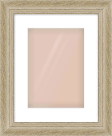 Ivory Scoop Frame for 210 × 297mm artwork, with Smooth White Single Mount