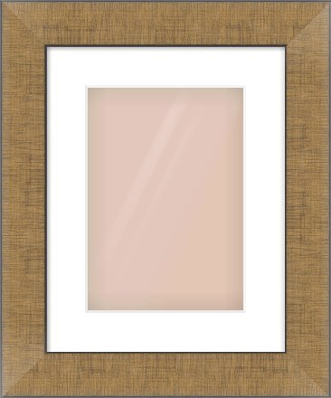 Bronze Flat Frame for 210 × 297mm artwork, with Smooth White Single Mount