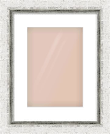 Silver Reverse Frame for 21 × 30cm artwork, with Smooth White Single Mount