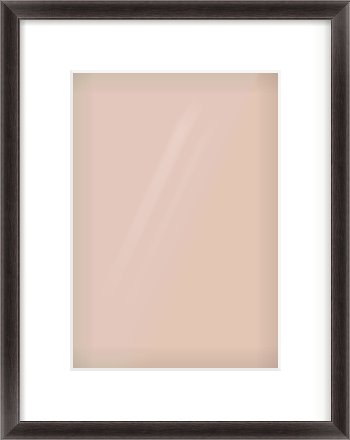 Black Cushion Frame for 21 × 30cm artwork, with Smooth White Single Mount