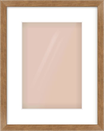 Brushed Bronze with Black Sides Flat Frame for 21 × 30cm artwork, with Smooth White Single Mount
