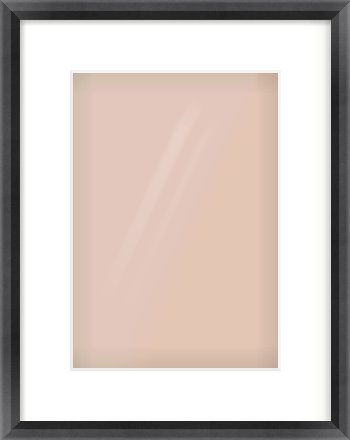 Black Angle Frame for 21 × 30cm artwork, with Smooth White Single Mount