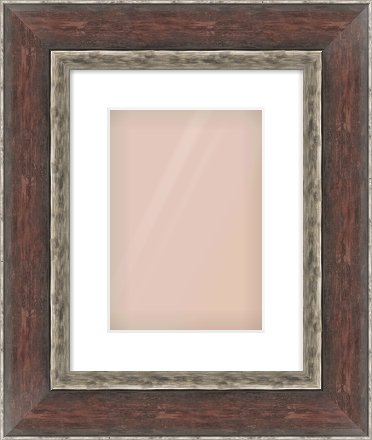 Brown Reverse Frame for 21 × 30cm artwork, with Smooth White Single Mount