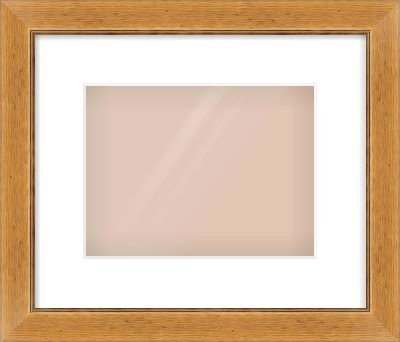 Rustic Medium Oak Reverse Frame for 24 × 18cm artwork, with Smooth White Single Mount