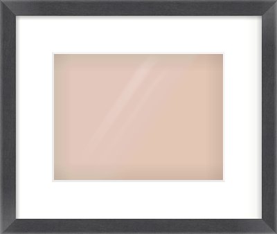 Black Flat Frame for 24 × 18cm artwork, with Smooth White Single Mount