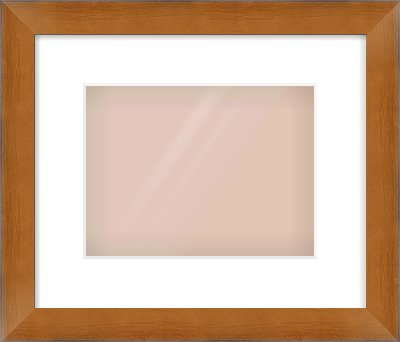Brushed Bronze with Black Sides Flat Frame for 24 × 18cm artwork, with Smooth White Single Mount