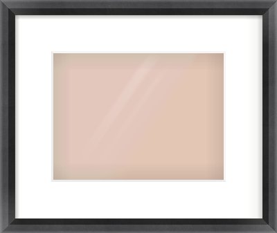 Black Angle Frame for 24 × 18cm artwork, with Smooth White Single Mount