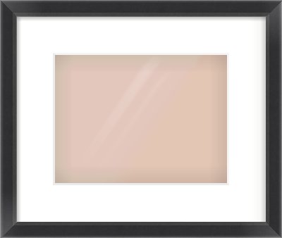 Black Angle Frame for 24 × 18cm artwork, with Smooth White Single Mount