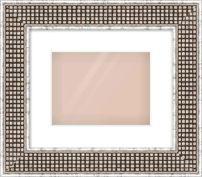 Silver Flat Frame for 24 × 18cm artwork, with Smooth White Single Mount