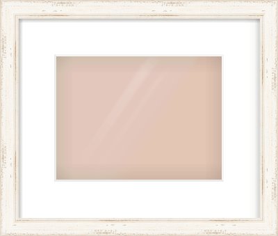 White Scoop Frame for 24 × 18cm artwork, with Smooth White Single Mount