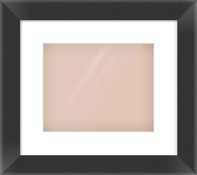 Black Reverse Frame for 10 × 8in artwork, with Smooth White Single Mount
