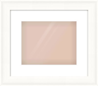 White Spoon Frame for 10 × 8in artwork, with Smooth White Single Mount