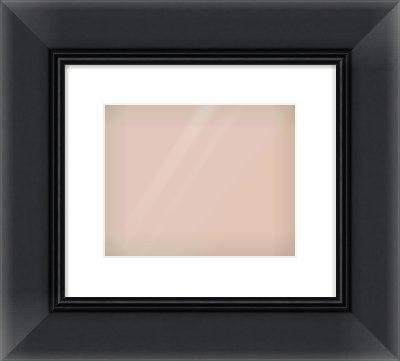 Black Reverse Frame for 10 × 8in artwork, with Smooth White Single Mount