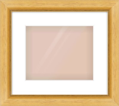 Natural Wood Reverse Frame for 10 × 8in artwork, with Smooth White Single Mount