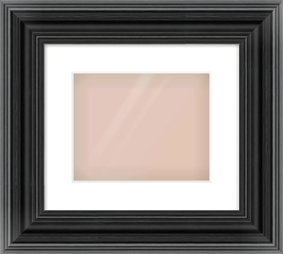 Black Spoon Frame for 10 × 8in artwork, with Smooth White Single Mount