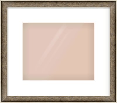 Silver Scoop Frame for 10 × 8in artwork, with Smooth White Single Mount