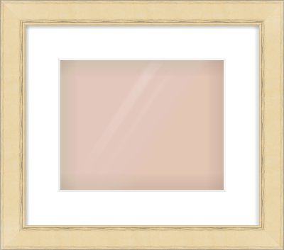 Gold Flat Frame for 10 × 8in artwork, with Smooth White Single Mount