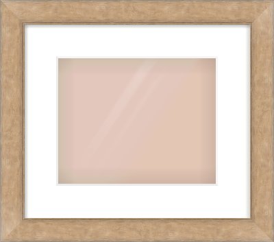 Bronze Flat Frame for 10 × 8in artwork, with Smooth White Single Mount