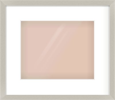 Grey Flat Frame for 10 × 8in artwork, with Smooth White Single Mount