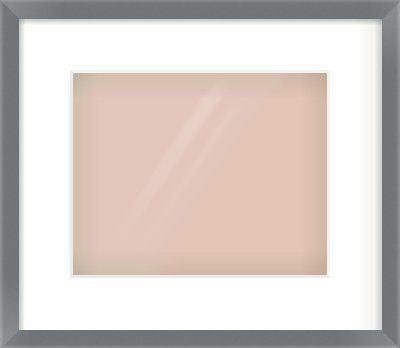 Grey Flat Frame for 10 × 8in artwork, with Smooth White Single Mount