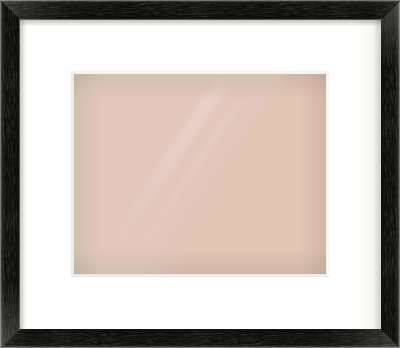 Black Wood Grain Flat Frame for 10 × 8in artwork, with Smooth White Single Mount