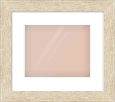 Premium Flat Frame for 10 × 8in artwork, with Smooth White Single Mount
