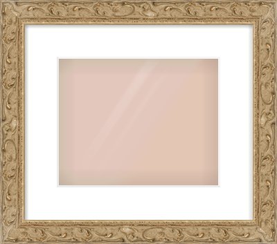 Light Brown Decorative Frame for 10 × 8in artwork, with Smooth White Single Mount