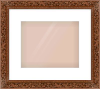 Maroon Decorative Frame for 10 × 8in artwork, with Smooth White Single Mount