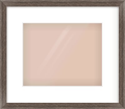 Dark Walnut Flat Frame for 10 × 8in artwork, with Smooth White Single Mount
