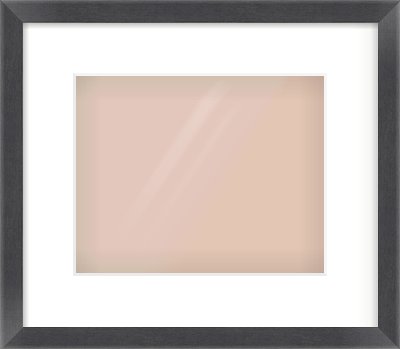 Black Flat Frame for 10 × 8in artwork, with Smooth White Single Mount
