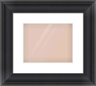 Black Scoop Frame for 10 × 8in artwork, with Smooth White Single Mount