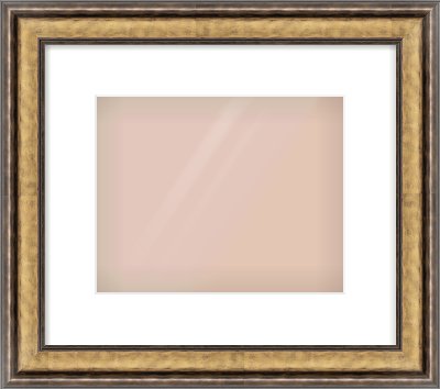 Gold Spoon Frame for 10 × 8in artwork, with Smooth White Single Mount