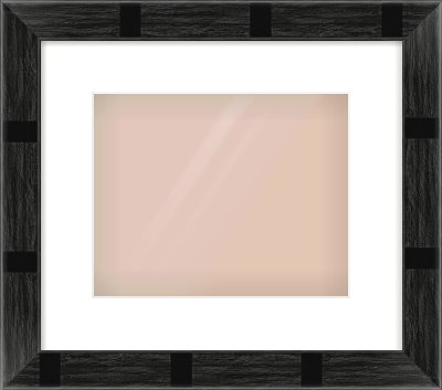 Black Flat Frame for 10 × 8in artwork, with Smooth White Single Mount