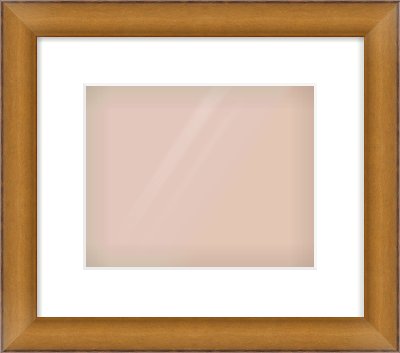 Bronze Cushion Frame for 10 × 8in artwork, with Smooth White Single Mount