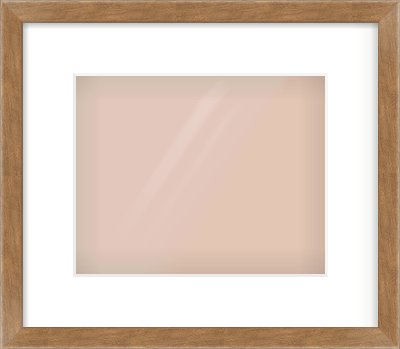 Brushed Bronze with Black Sides Flat Frame for 10 × 8in artwork, with Smooth White Single Mount