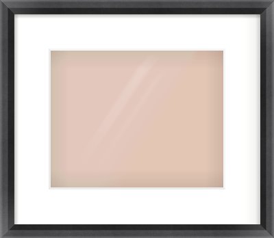 Black Angle Frame for 10 × 8in artwork, with Smooth White Single Mount