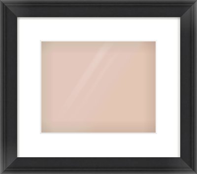 Black Scoop Frame for 10 × 8in artwork, with Smooth White Single Mount